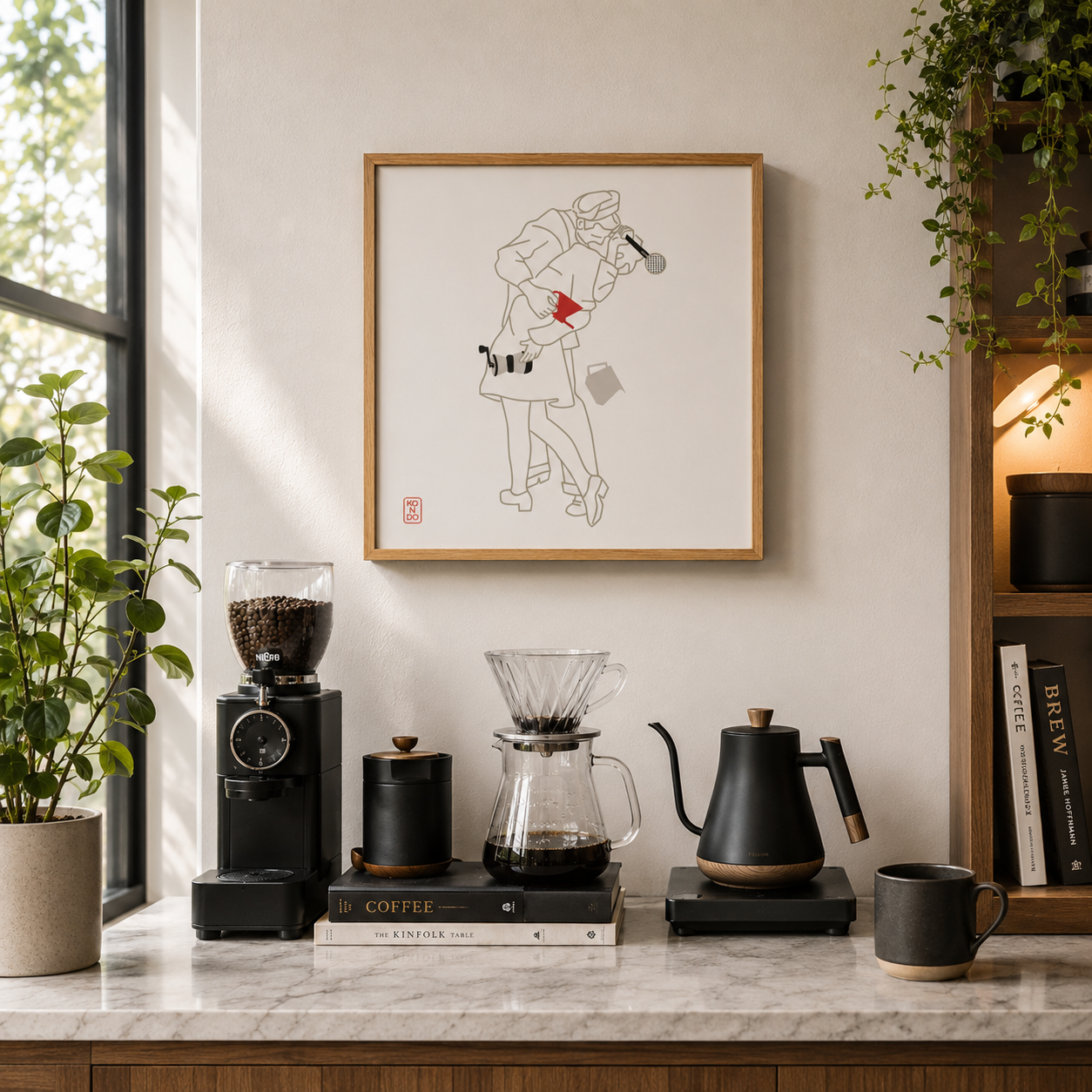 Beijo Cafeinado cena domestica e acolhedora