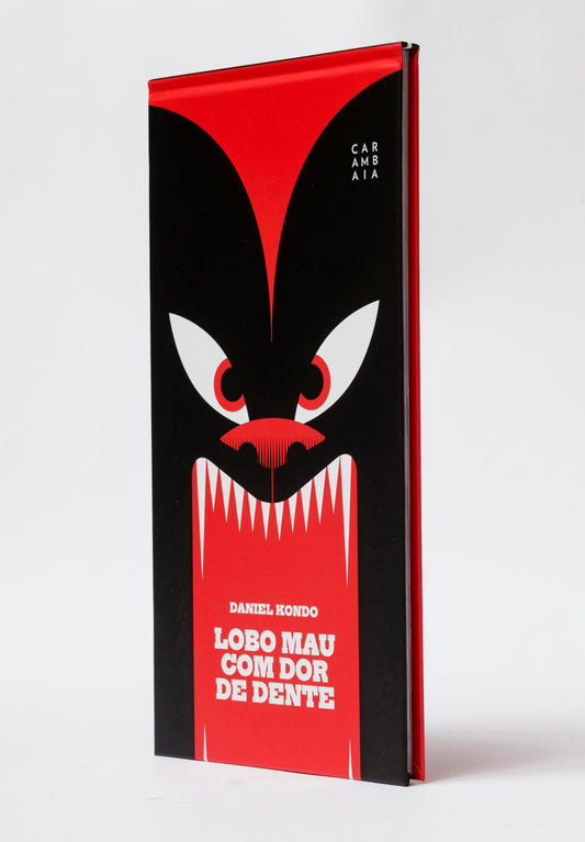 Book cover with a stylized face design on a white background
