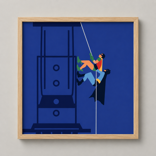 Dupla Cafeinada | Quadro 50 × 50 cm