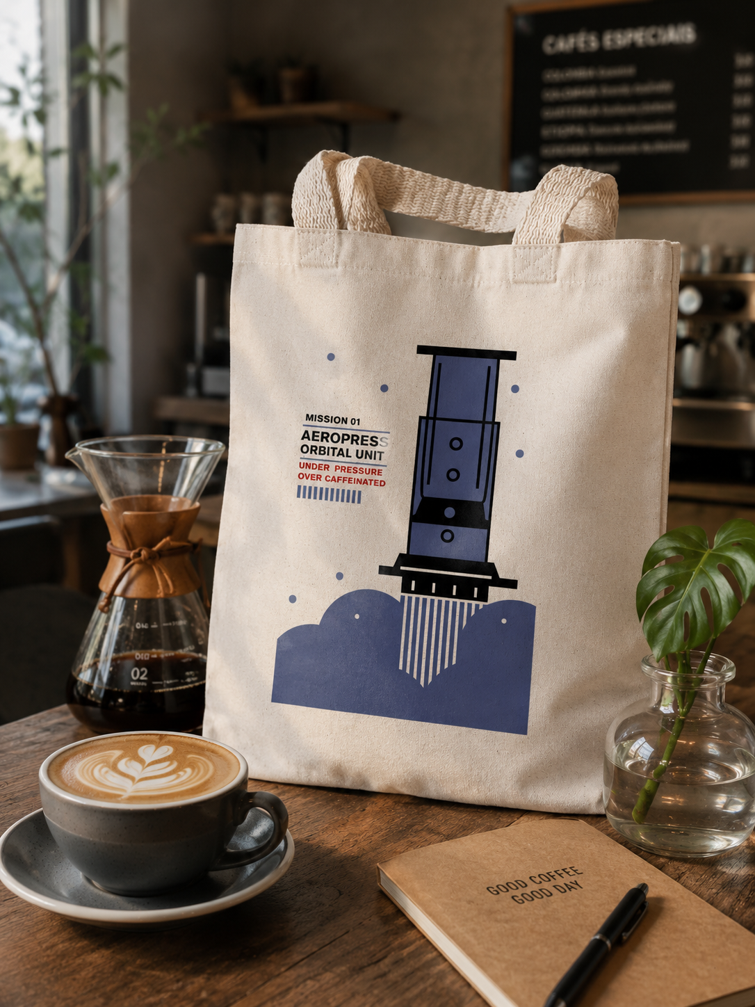 Tote Bag Aeropress — 36 × 43 cm