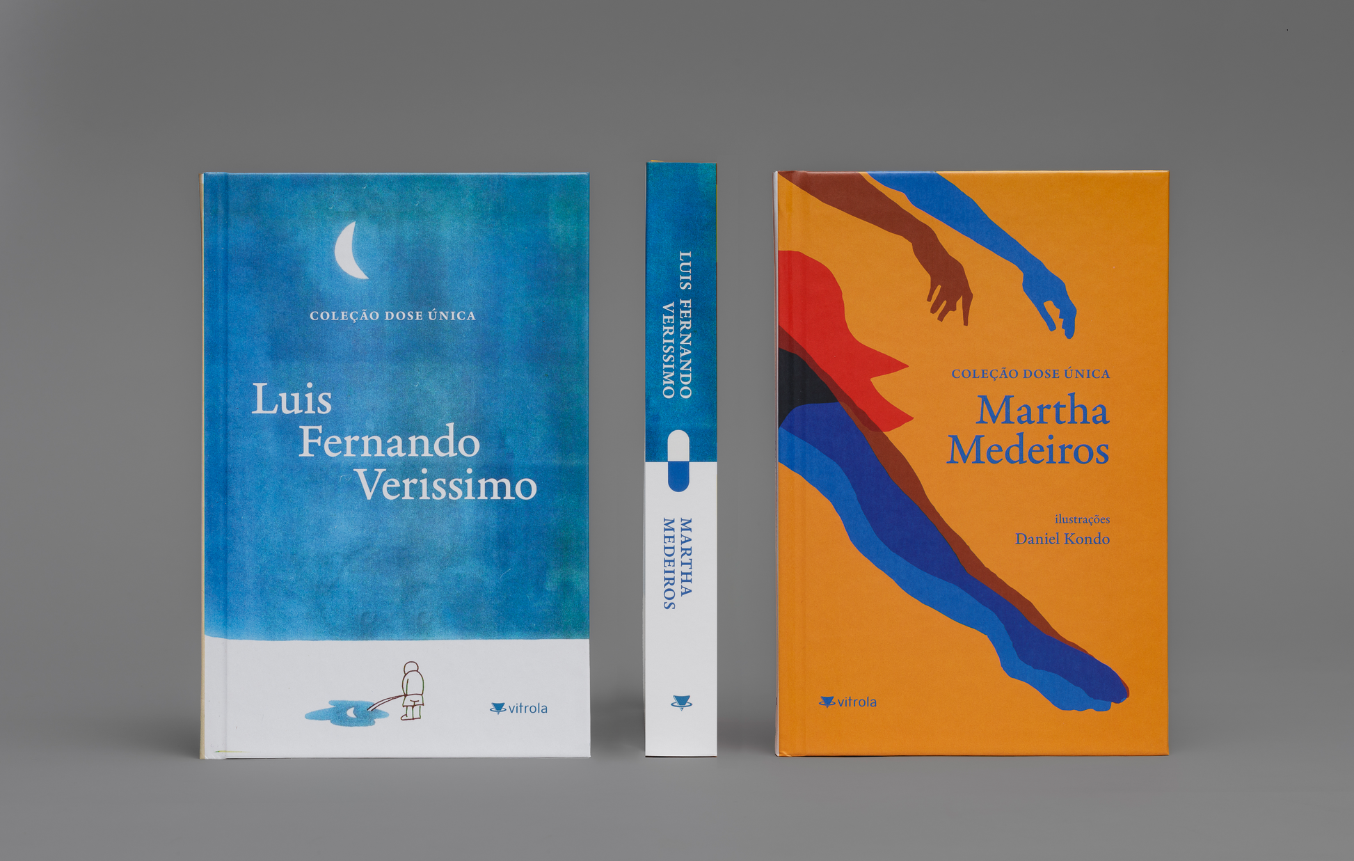 Capa do livro Dose Única, com ilustrações de Daniel Kondo.